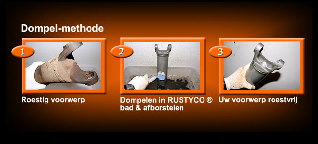 Dompel methode Rustyco